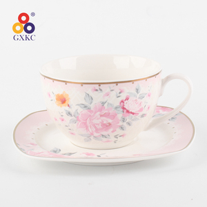 Hiện đại vuông Sứ đặt bữa ăn tối 30 cái Bộ đồ ăn bằng gốm Bộ đồ ăn đặt với hoa - Product Image 5