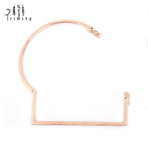 Bracelet en or rose massif 18 carats avec diamant naturel, bijoux fins tendance pour tous les jours, vente en gros de haute qualité, idéal pour les anniversaires - Product Image 3