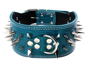 Çivili Pet yaka deri geniş köpek deri yaka sivri - Product Image 2