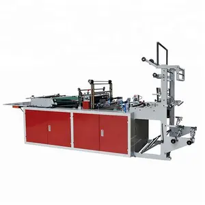 BOPP/OPP/PE Polythene Plastic film HEAT CUTTING hot side sealing Servo motor bag making machine price