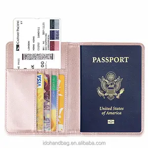 व्यक्तिगत पु पासपोर्ट धारक/यात्रा पासपोर्ट बटुआ/निविड़ अंधकार पासपोर्ट कवर