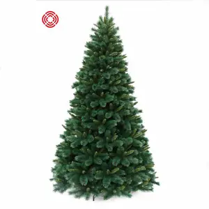 Factory wholesale mixed PVC/PE leaf christmas tree 180cm Home Decoration