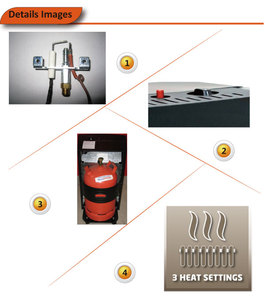 <span class=keywords><strong>Chauffage</strong></span> au gaz catalytique portable certifié CE, <span class=keywords><strong>chauffage</strong></span> mobile au gaz pour pièce, avec dispositif de sécurité ODS pour une utilisation en intérieur - Product Image 2