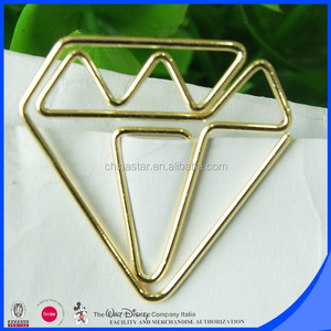 L'école <span class=keywords><strong>papeterie</strong></span> fournitures diamant or <span class=keywords><strong>trombone</strong></span> - Product Image 3