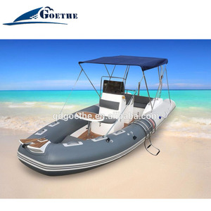 Meilleure vente RIB580B coque en fibre de verre gonflable PVC Tube bateau à rames Premium Yacht pour les sports nautiques - Product Image 2
