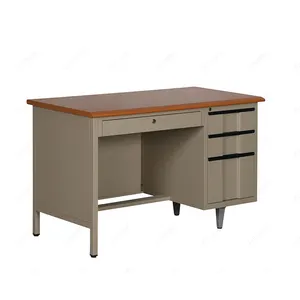 Popular big lots metal office desk used in office/modern steel office desk with locking drawers