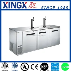 Paslanmaz çelik bira otomatı soğuk demlemek & Nitro kahve Kegerator_UDD-4SS-Refrigeration ekipmanları