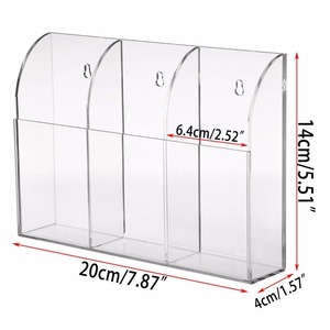 Soporte de Pared para Control Remoto, Organizador de Acrílico Transparente, Caja de Almacenamiento para <span class=keywords><strong>Mesa</strong></span> de Centro y Mesita de Noche, Organizador de Controles Remotos - Product Image 5