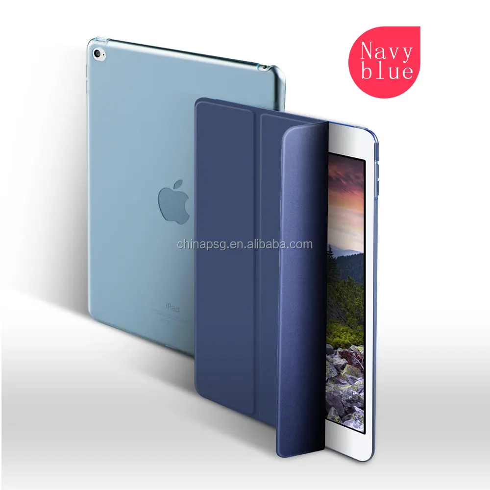 Case for new ipad ,new design reasonable simple standing pu leather Joy color tablet cover for new Ipad