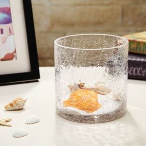 נר בעל צילינדר ברור פצפוצי זכוכית אגרטל - Product Image 3