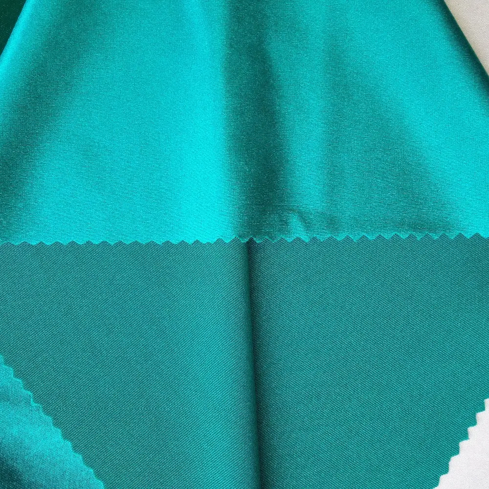 China fabrics factory warp knit 90% nylon 10% spandex satin fabric good stretch satin fabric