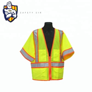 Llevó rayas reflectantes Anti disturbios trabajadores de la carretera chaleco de seguridad por malla ropa - Product Image 1