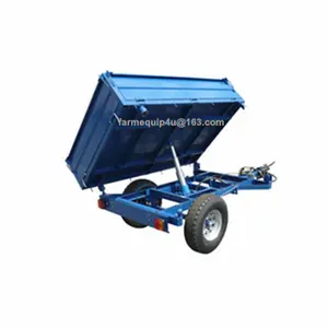 3-weg kipper trailer, tractor hydraulische dump side kipper trailer met CE