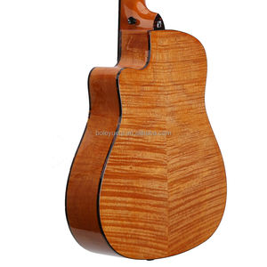 ชุดกีตาร์อะคูสติก OEM ขนาด 34 นิ้ว แบบคัทอะเวย์ ตัวกีตาร์ทำจากไม้เมเปิลแท้ - Product Image 3