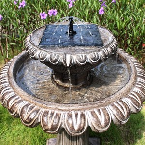Fontaines solaires modernes pour bains d'oiseaux, bains d'oiseaux solaires pour jardin et extérieur - Product Image 6