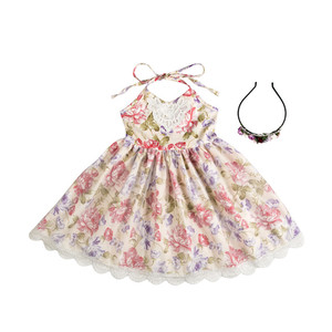 2025 Linda <span class=keywords><strong>boutique</strong></span> al por mayor bebé vestido de San Valentín niña ropa de fiesta occidental vintage vestidos de niña de las flores - Product Image 5