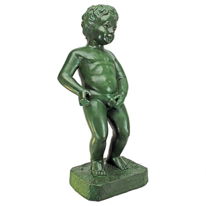 Moderno jardín de esculturas de metal artesanía bronce muchacho desnudo escultura - Product Image 2