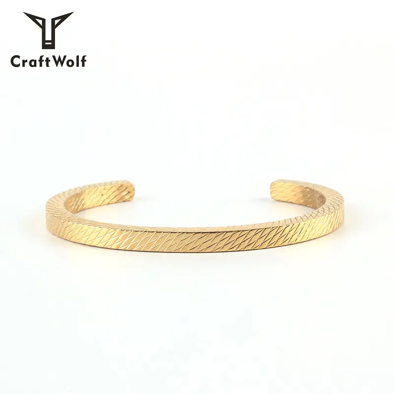 Craft Wolf New Arrival Fashion Jewelry Snake Skin Pattern Bracelet