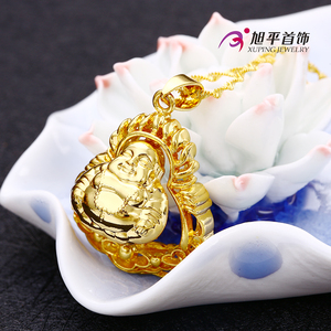 Xuping Guangzhou 24K color oro joyas de imitación alta calidad Buddha divinidad estilo religioso pendiente neutro - Product Image 2