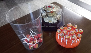 Nhựa <span class=keywords><strong>Lollipop</strong></span> hiển thị <span class=keywords><strong>container</strong></span> và Jar với vật liệu tái chế dập nổi cho kẹo & Sô cô la - Product Image 3