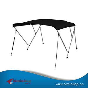 Bimini Bateau Top Couverture avec Support Arrière Pôle et de Démarrage de Stockage, couleur Gris, Pacifique Bleu - Product Image 5