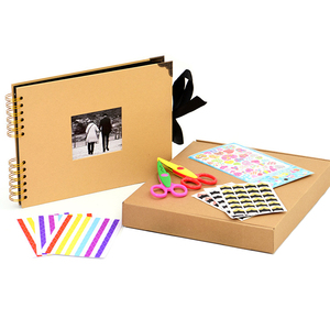 <span class=keywords><strong>Album</strong></span> fotografico fatto a mano 80 pagine copertina nera fai da te 12.4 "L X 8.27" W X 0.75 "materiale di carta per regali di san valentino - Product Image 5