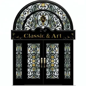 Newest Luxury designed security steel entrance door