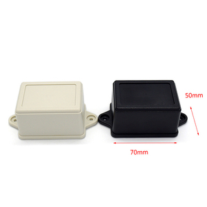 New Flanged ABS <strong>Plastic</strong> <strong>Enclosures</strong> with IP54 Protection 70x50x40mm White and Black - Product Image 1
