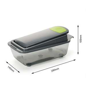 <span class=keywords><strong>Mandoline</strong></span> de <span class=keywords><strong>cuisine</strong></span> multifonctionnelle en plastique, coupe-légumes manuel, hachoir à oignon professionnel, trancheuse écologique avec lame en acier inoxydable, hachoir à légumes - Product Image 2