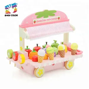 DIY wooden Ice cream toys for kids pretend play W10B080