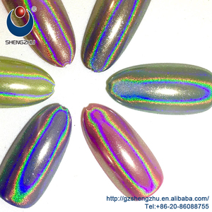Pigmento Cromado Camaleón Mágico, <span class=keywords><strong>Efecto</strong></span> Espejo Arcoíris Galáctico para Uñas, Pintura Holográfica en Polvo - Product Image 6