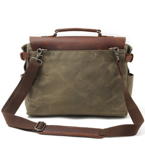 Borsa <span class=keywords><strong>a</strong></span> <span class=keywords><strong>tracolla</strong></span> <span class=keywords><strong>in</strong></span> tela cerata retrò con cavallo pazzo <span class=keywords><strong>in</strong></span> pelle, borsa <span class=keywords><strong>a</strong></span> <span class=keywords><strong>tracolla</strong></span> portatile per affari, borsa <span class=keywords><strong>a</strong></span> <span class=keywords><strong>tracolla</strong></span> alla moda da uomo - Product Image 5