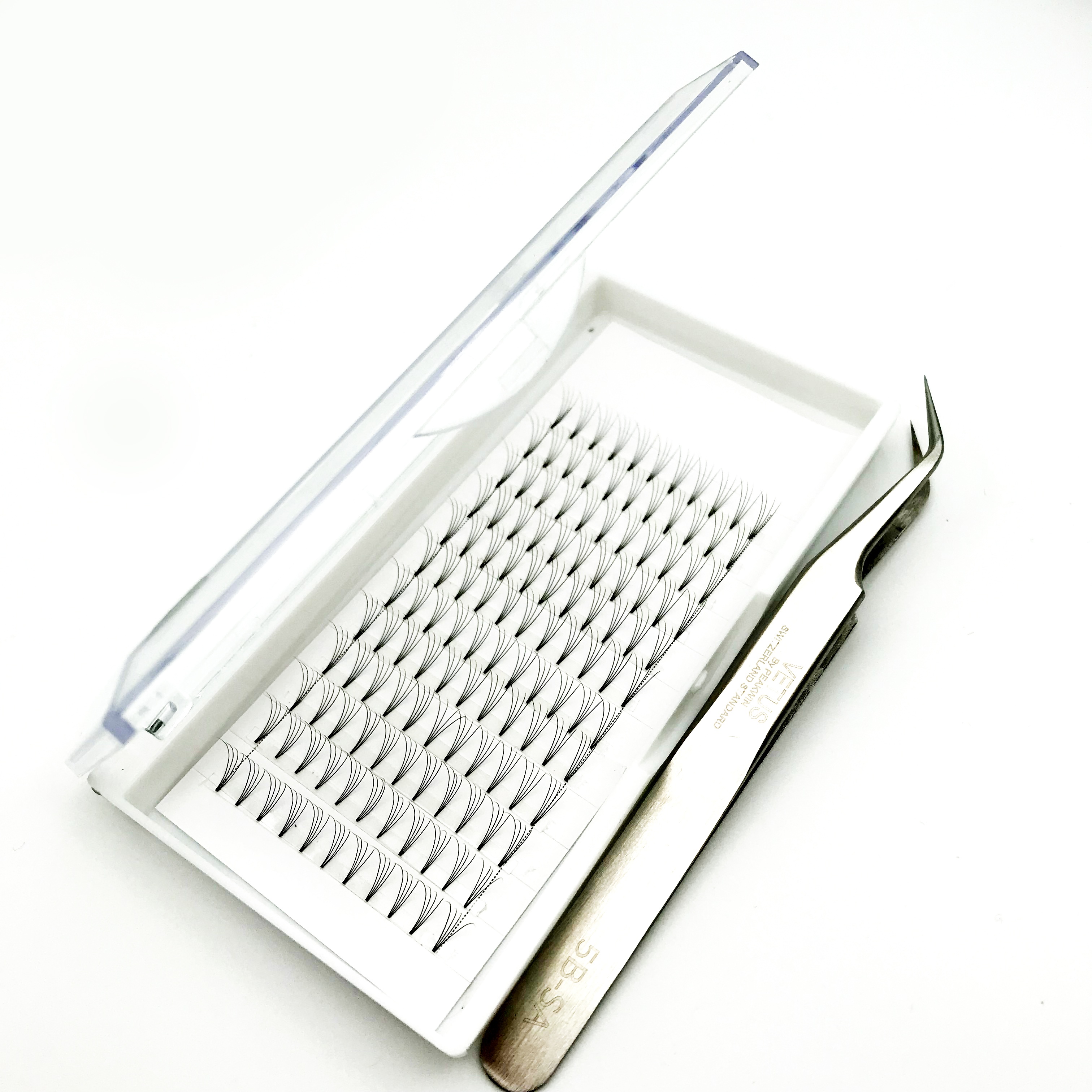 Высококачественные шелковые ресницы для наращивания 2d-6d C D 0,07 0,10 мм толщиной российского объема