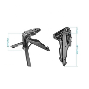 <span class=keywords><strong>Mini</strong></span> treppiede portatile con impugnatura a pistola 2-in-1 con manico rotante E Clip per telefono cellulare E supporto da tavolo in plastica resistente - Product Image 4