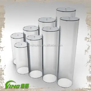 Clear Acrylic Sweet Display Stand Removable Trays,Countertop Nut Display Storage Box with Lid,Portable Acrylic Box Candy Holder