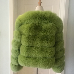 2018 di Lusso lime <span class=keywords><strong>verde</strong></span> <span class=keywords><strong>Pelliccia</strong></span> di Volpe <span class=keywords><strong>Cappotto</strong></span> Donna <span class=keywords><strong>Cappotto</strong></span> di <span class=keywords><strong>Pelliccia</strong></span> Reale Per Caldo di Inverno Più Il Formato Soprabito - Product Image 5