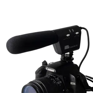 Mikrofon Voical MC-50 DSLR kamera monte Shotgun mikrofon Blackmagic ve ses kaydedici