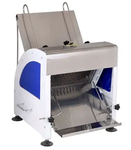 Thương Mại Có Thể Điều Chỉnh Điện Tự Động Loaf Bánh Mì Slicer Công Nghiệp Thép Không Gỉ Bánh Mì Slicer