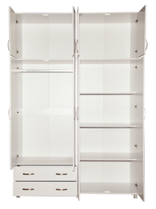 Thiết Kế Mới 160 Cm, <span class=keywords><strong>8</strong></span> Cửa 2 Ngăn Kéo Tủ Quần Áo Gắn Tường Bằng Gỗ Melamine Tủ Quần Áo Tủ Quần Áo Tủ Quần Áo Tủ Quần Áo - Product Image 3