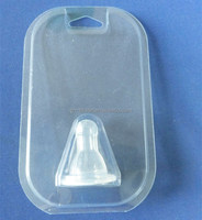 Lot de sucettes pour bébé, emballage blister transparent personnalisé, emballage blister de présentation au détail pour sucettes pour bébé