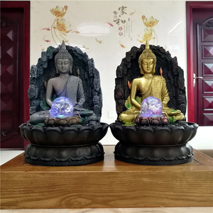 Hot New Intérieur Décor <span class=keywords><strong>Fontaine</strong></span> D'eau Résine <span class=keywords><strong>Bouddha</strong></span> Style Bouddhisme <span class=keywords><strong>Fontaine</strong></span> en Vente - Product Image 4