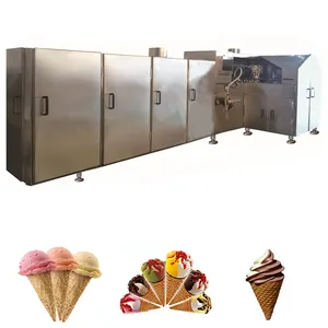 Automatic Cone Making Machine Automatic Tunnel Type Crisp Bowl Shape Waffle Cone Baking Machine For Making Ice Cream Cone
