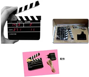 UCHOME 高品质 USB 迷你电影 clapper 时钟电影动作板闹钟小工具礼物