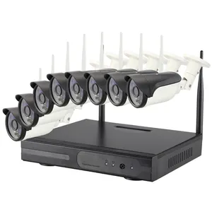 Hot sales HD 720P Waterproof IP Wifi Outdoor CCTV Camera 8channel NVR KIT Security CCTV Camera System