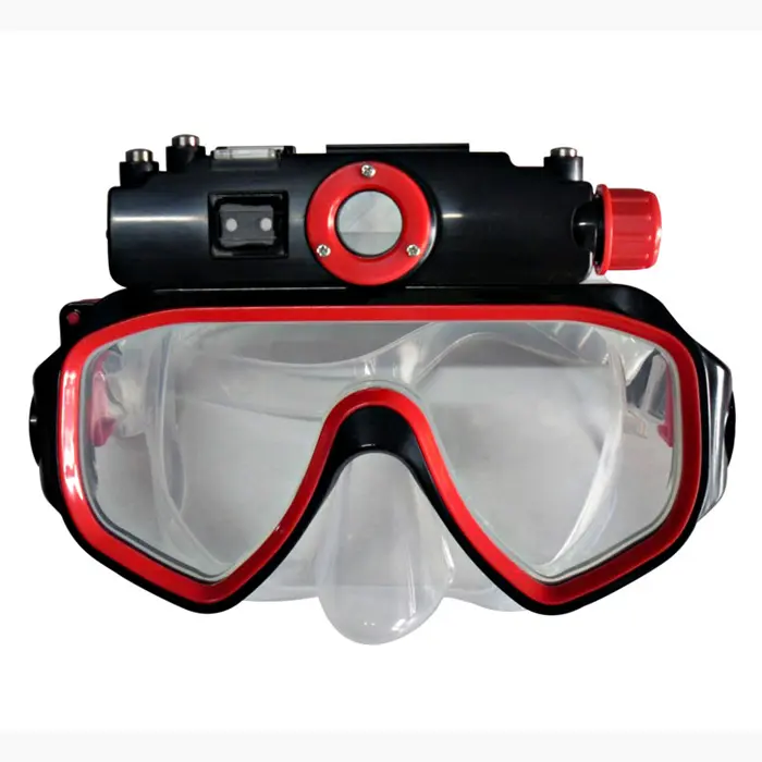 HD 720 p Impermeabile Macchina Fotografica di Sport Per Il Nuoto E le Immersioni Maschera di Sport DV MicroSD Slot Per Schede Flash di Luce a LED