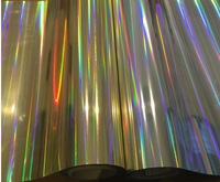 Vinilo Holográfico Reflectante para Transferencia de Calor, Película de Corte TPU Multicolor Arcoíris Plateado para Etiquetas de Ropa
