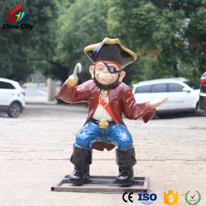 Movie character kích thước cuộc sống sợi thủy tinh cướp biển điêu khắc cho bán - Product Image 2