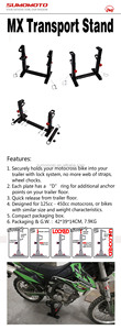 Support <span class=keywords><strong>de</strong></span> transport MX, support <span class=keywords><strong>de</strong></span> verrouillage MX, cale <span class=keywords><strong>de</strong></span> roue pour moto tout-terrain - Product Image 4