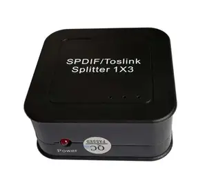 Divisor de audio óptico SPDIF TOSLINK de calidad superior digital 1x3 más bajo 1 en 3 salidas