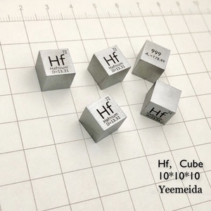 Cubo de Densidade de <span class=keywords><strong>Metal</strong></span> <span class=keywords><strong>Hafnium</strong></span> Yeemeida 10mm Modelo Hf-2 99,99% Puro para Coleção de Elementos - Product Image 2